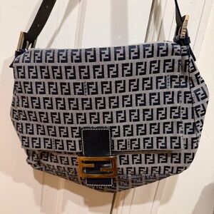 Fendi Zucchino  Baguette Navy